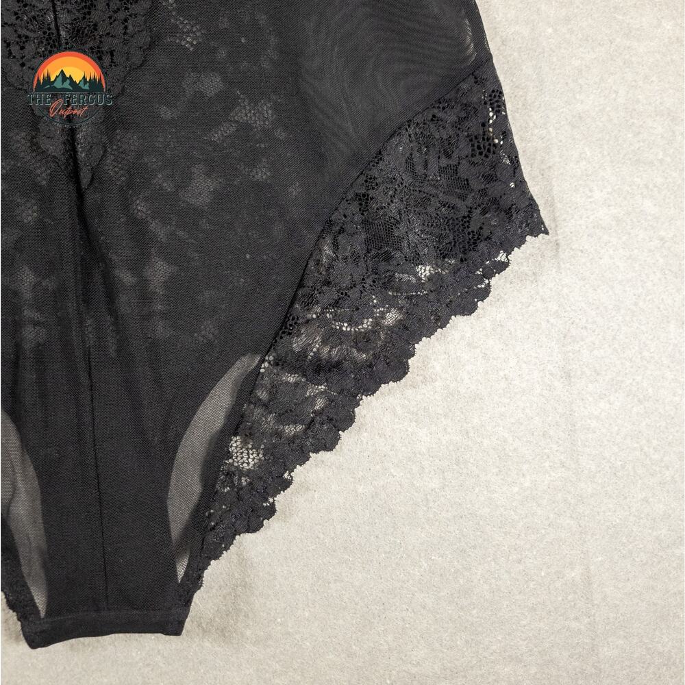 NWT Torrid Sexy Black Strappy Lace & Mesh Lingerie Bodysuit Plus Size 1 (14/16) - Picture 12 of 16